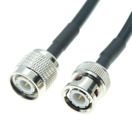 TNC male to BNC male angle plug connector lot RF Coaxial Cable Pigtail Coax RG58 - Picture 3 of 3