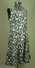 Talbots Butterfly Print A Line Dress Size 10 Lined Pockets Sleeveless