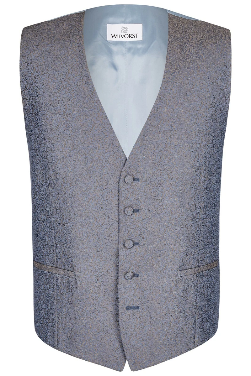 Gilet da uomo con scollo a v in pelle scamosciata monopetto gilet Casual per Wedding Groomsmen