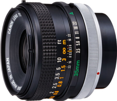 Canon 35mm SC f/3.5 Breech Mount Manual Focus FD Prime Lens - Very Good