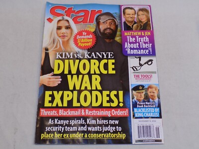 Star Magazine Kim Kardashian Kanye West Ye Matthew Perry Jennifer Aniston 2022