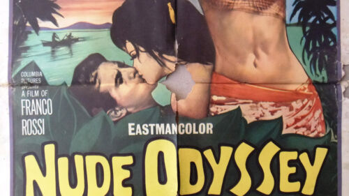 Nude Odyssey Enrico Maria Salerno 41x27" Original US Movie Poster 60s - Bild 3 von 5