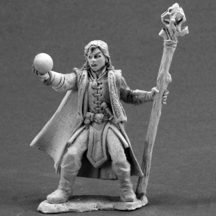 Dark Heaven Legends Piers, Young Mage - Miniature Figure By S. Garity