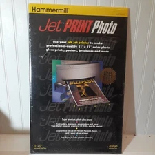 Hammermill Jet Pro Photo Paper 11"x17" Heavyweight 20 Sheets Glossy Brand New