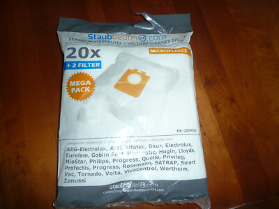 20 Staubbeutel vacuum cleaner bags microfleece filters AEG- Electrolux PK-20FP05