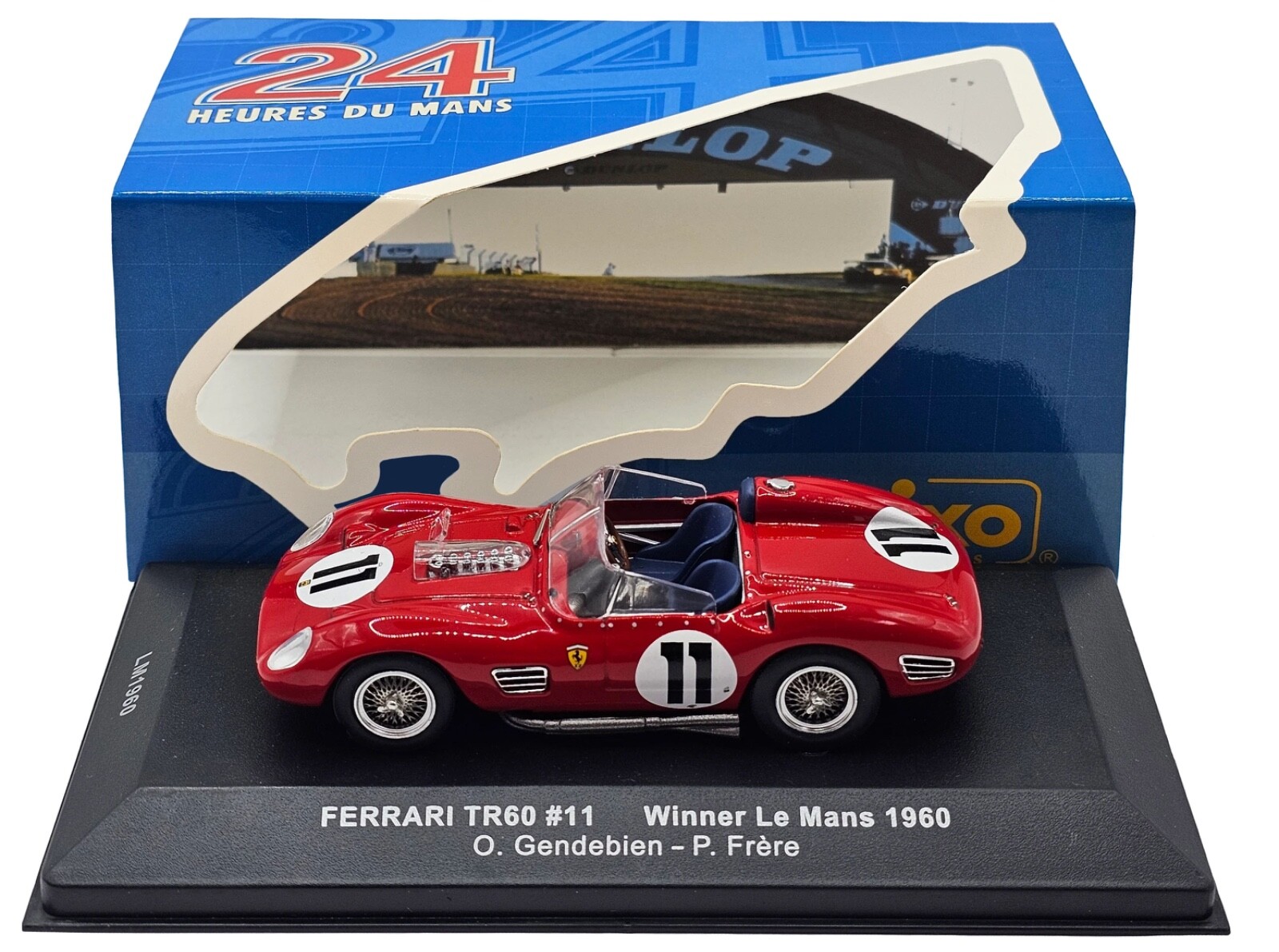 IXO LM1960 Ferrari TR60 #11 Winner Le Mans 1960 - Gendebien/Frere 1/43 Scale