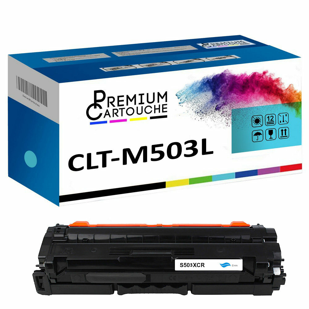Toner cyan CLT-503L compatible pour stopper les lignes blanches