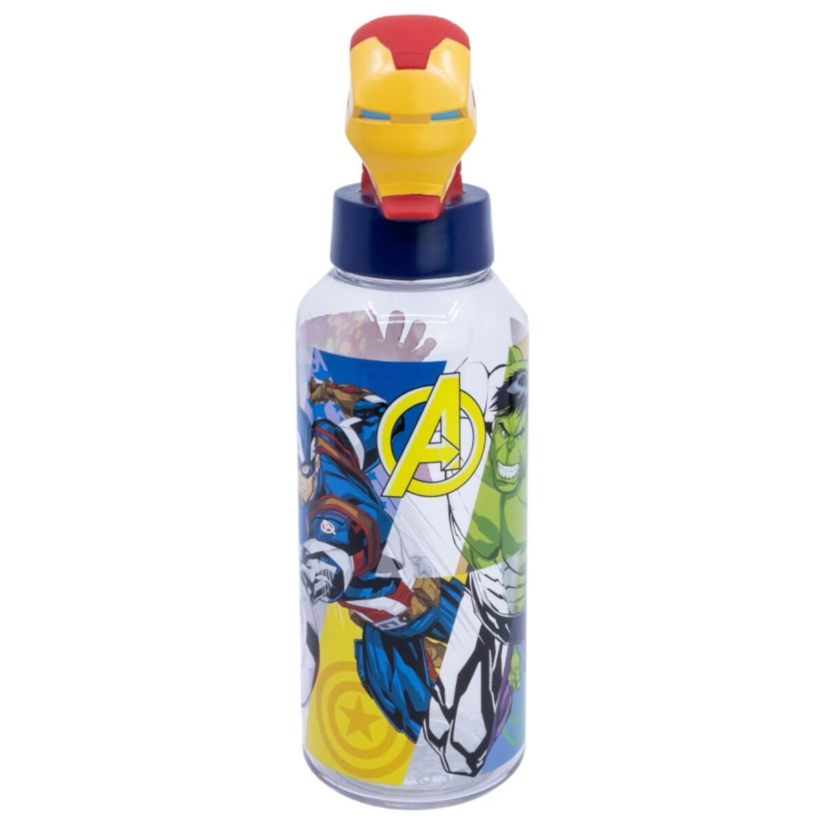 Avengers Iron Man Trinkflasche 3D Ecozen Flasche für Kinder 560 ml