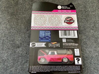 1962 Ford F100 Red Line Club RLC Hot Wheels | eBay