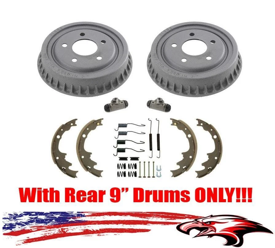 Zapatas de tambor traseras de 9" muelles cilíndricos tracción trasera Ford Ranger 1998-2000 Foto 3 de 4