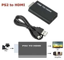 PlayStation 2 PS2 to HDMI Converter Adapter Adaptor Cable HD RCA AV Audio Video