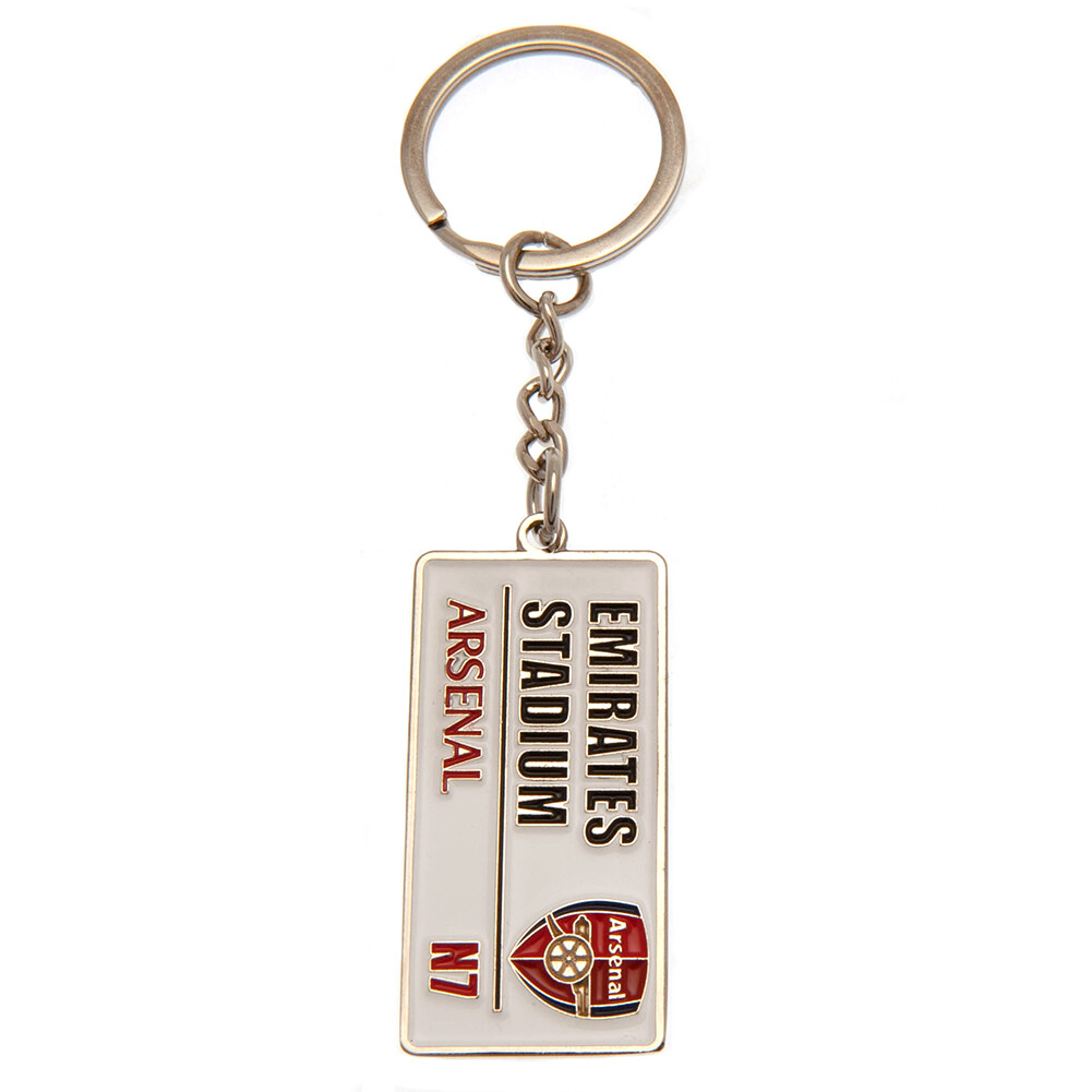 Bracelet Officiel Arsenal FC - Silicone Noir Avec Incrustation Argent - Idée Cadeau