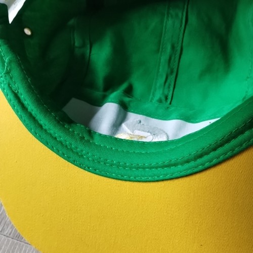 Subway Employee Hat 5 Panel Snapback Cap Green Yellow Adjustable OSFA Workwear - Picture 11 of 12