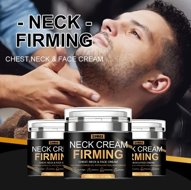 Men Neck Firming Cream - Use On Saggy Or Turkey Neck - Collagen & Retinol