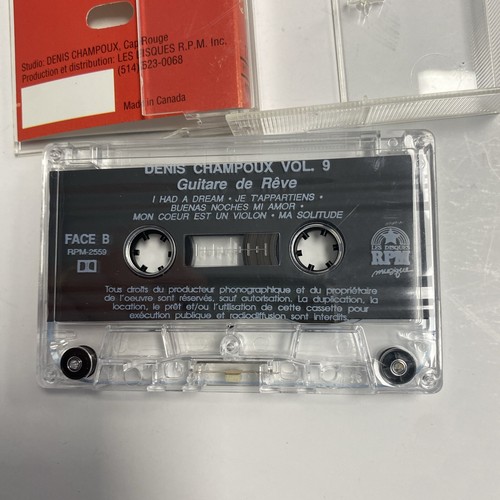 Denis Champion Vol 9 - Guitare De Rêve (French Canadian Cassette Tape) - Picture 6 of 6