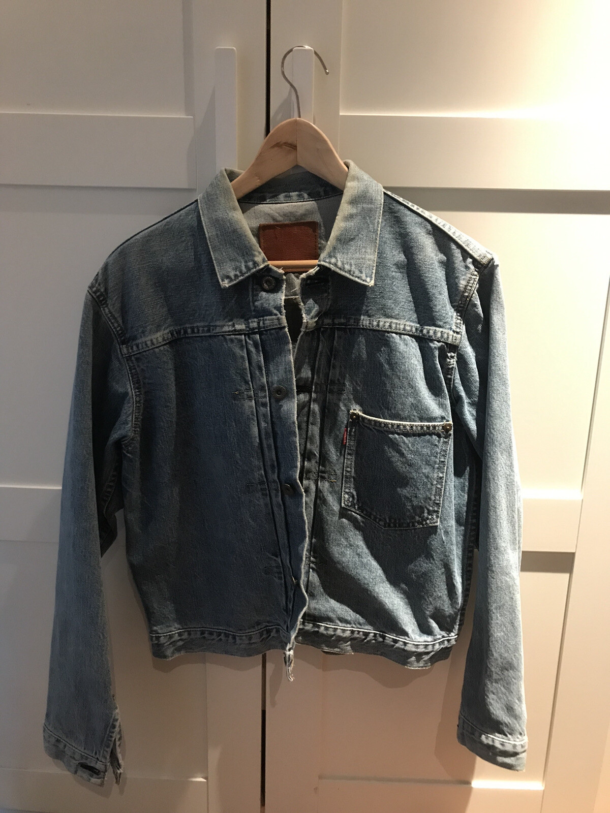 vintage levis big e denim jacket Rare (Red Line) Gem