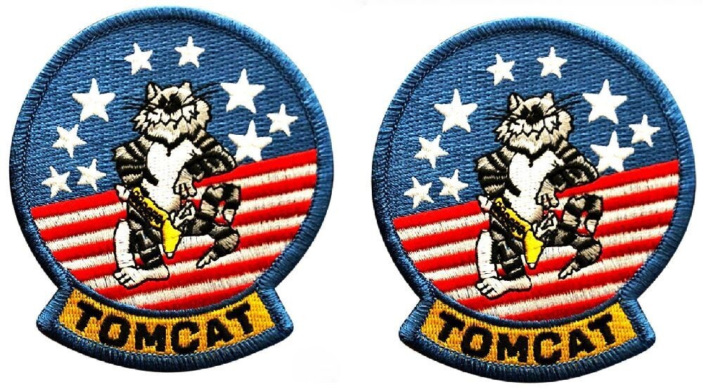 F-14 Tomcat Triangle Shoulder Aviation Embroidered Patch | Iron On Military Airsoft - Foto 6