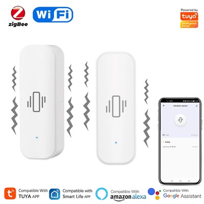 Smart Vibration Sensor Smartlife App Real-time Remote Monitor Alarm Notification