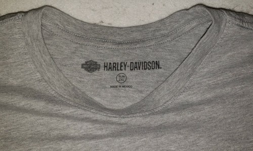 T-shirt grigia HARLEY DAVIDSON moto taglia slim 2XL - Foto 3 di 4
