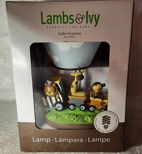 Lambs and Ivy Safari in Train Electric Lamp Brand New in Box
