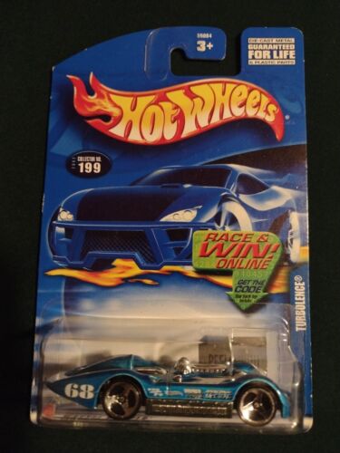 Hot Wheels 2002 TURBOLENCE #199 Blue 55084 Mattel 3SP Wheels Malaysia