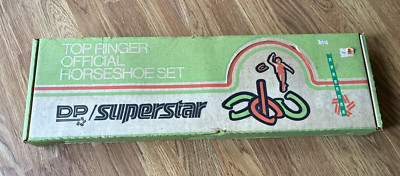 Vintage DP Superstar Top Ringer Official Horseshoe Set NEW Vintage Set