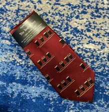 NEW Patrick Francis Irish Pint Pub Stout Beer Ireland Red Gold Black Necktie