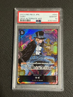 PSA 10 One Piece Portgas D Ace OP02-013 Sabo OP04-083 Alternate