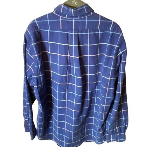 Camicia Tucker Vineyard Vines slim fit grande blu a quadri 98% cotone 2% lycra bottoni - Foto 4 di 4