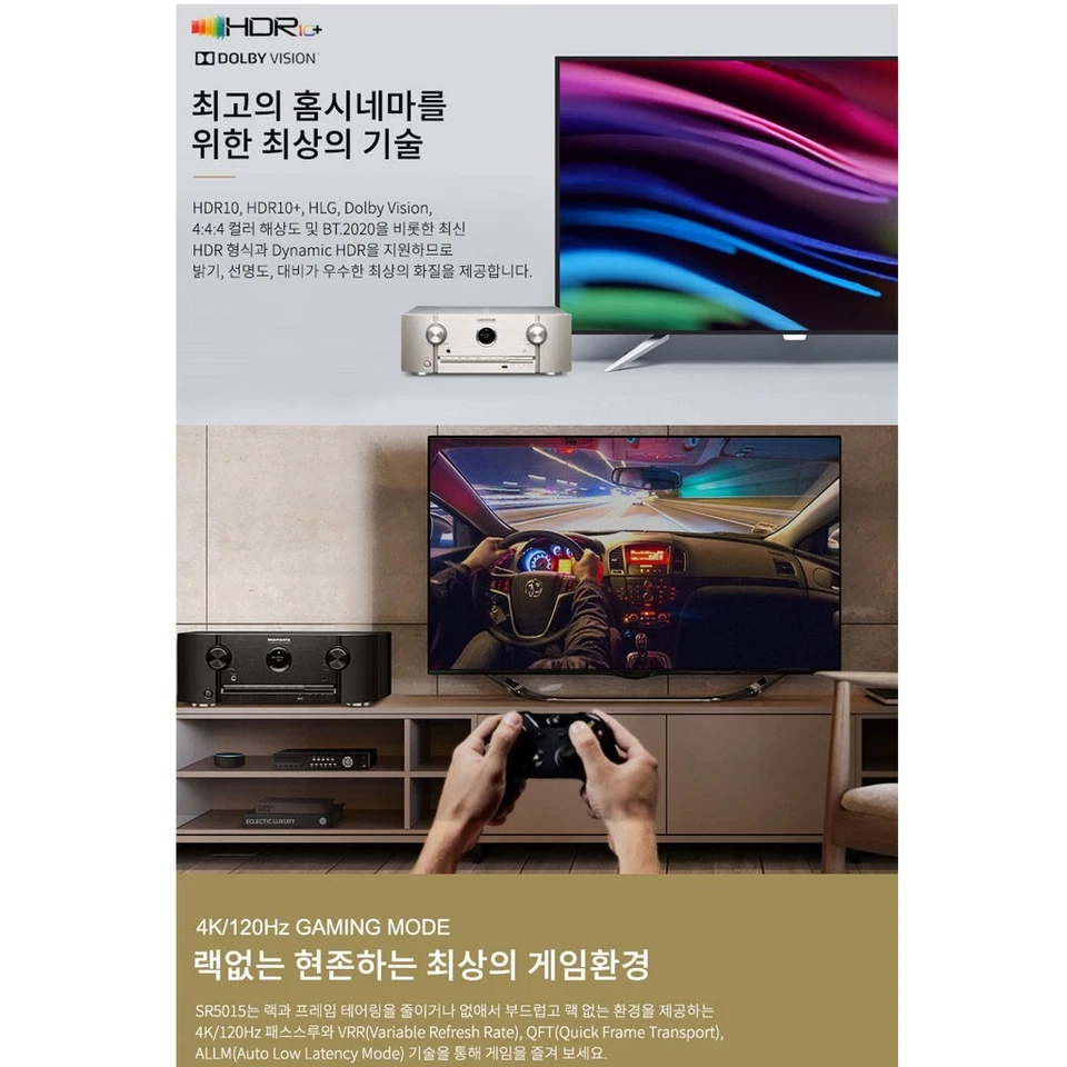 [Express Ship] Marantz SR5015 8K Ultra HD 7.2Channel A/V Receiver with HEOS 220V - Image 4 of 4