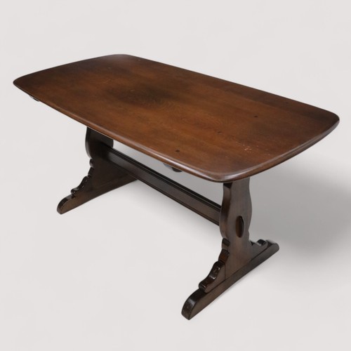 Ercol Refectory Plank Top Dining Table Retro Traditional Finish FREE UK Delivery - Picture 6 of 20