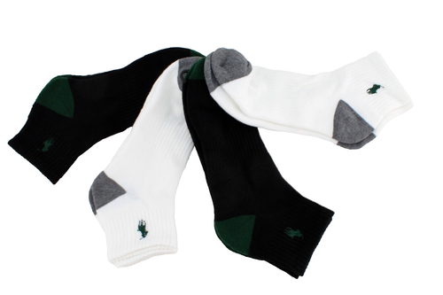 New POLO Ralph Lauren 4 Pairs Size 6-12.5 Various Colors Classic Ankle Men Socks - Picture 2 of 6