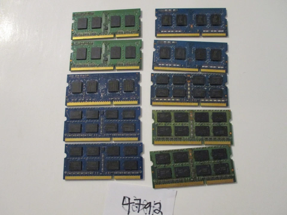 Micron+others 10x2Gb=20Gb PC3-10600 1333Mhz DDR3 SODIMM Laptop Memory RAM (4792) - Image 2 of 2