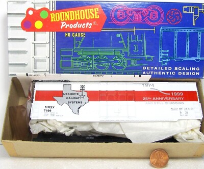 Roundhouse HO Scale Model Train 50' 25th Ann. Box Car Mesquite Railway ZDL/3/4