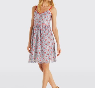 Draper James Dress Fit And Flare Camisole Dress Size 2