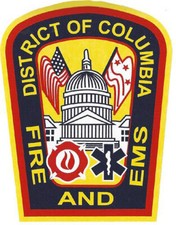 DCFD Fire Department 4 1/2" Vinyl Car  Decal