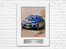 Colin McRae WRC World Rally Champion Signed Photo Display Mount A4 