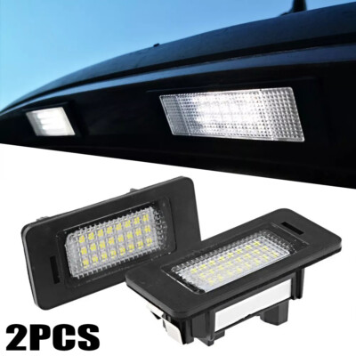 2x LED E8 license plate lighting Canbus for BMW 3 Series 5 E39 E60 E61 E90 E91 E92
