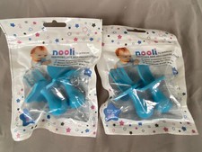 NOOLI by Grabease Baby Self-Feeding Utensils Spoon and Fork Set Blue NEW Lot 2