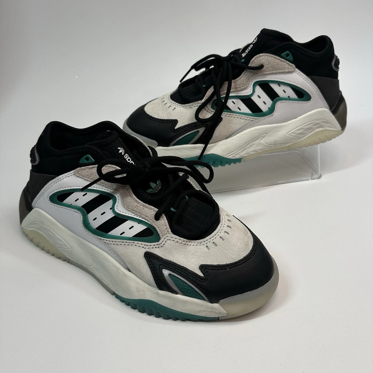 adidas Originals Streetball II Men\'s Shoes Sneakers White/ Black/ Green Adidas Streetball 2 White Black Glory Green for sale | eBay main image 2