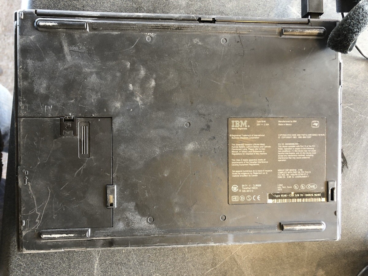 IBM Think Pad Type 9546 Power On Tested Only | eBay
