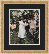 John Sargent Carnation Lily - Lily Rose Custom Framed Print 
