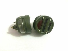 4 Glass Cat Eye Rear Tail Light Pair 4 For Willys Mb Ford Gpw Jeep