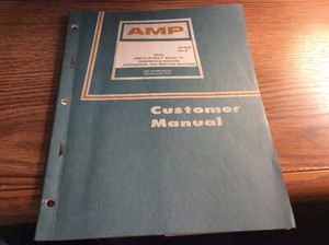 AMP Amp-O-Lectric CM 5128 Rev N. Model K, Terminating Machine Customer Manual