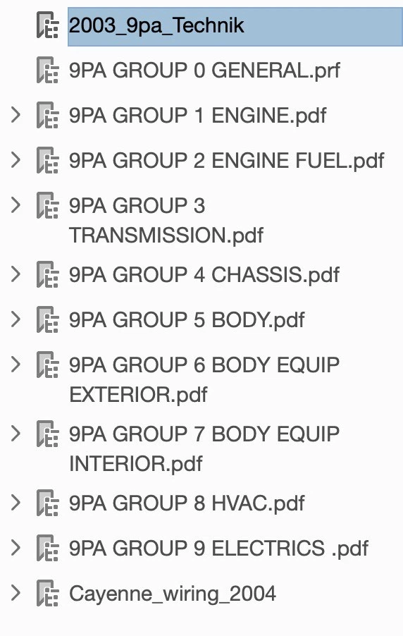 Porsche Cayenne 9PA (2003-2007) manuale officina riparazione su cd - Immagine 2 di 4