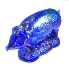 Sexy Pig Hog Cobalt  Blue Wilkerson Carnival Figurine Mark 'V' Vogelson Gift