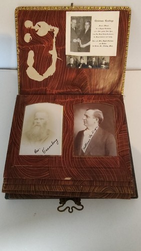 Antique Victorian Celluloid Remember the Maine Musical Photo Album W/44 Photos - Picture 9 of 15