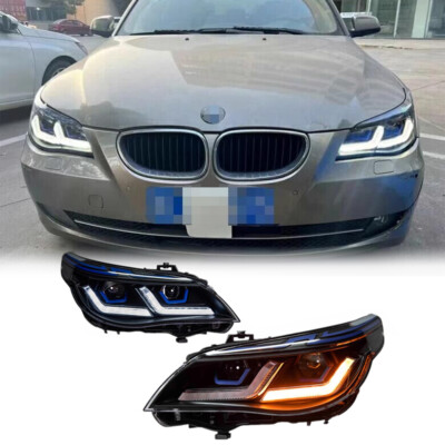 Für BWM 5 Serie E60 E61 LED DRL Scheinwerfer Doppellinse Projektor 2003-2009