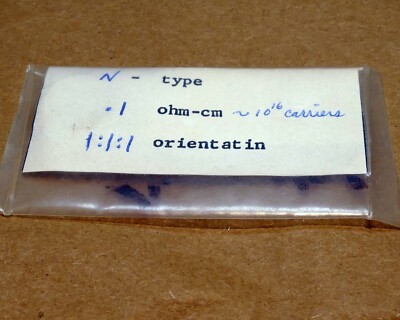 Ge Germanium Wafer 15mm Crystal N-Type 111 Orientation 0.1 ohm-cm