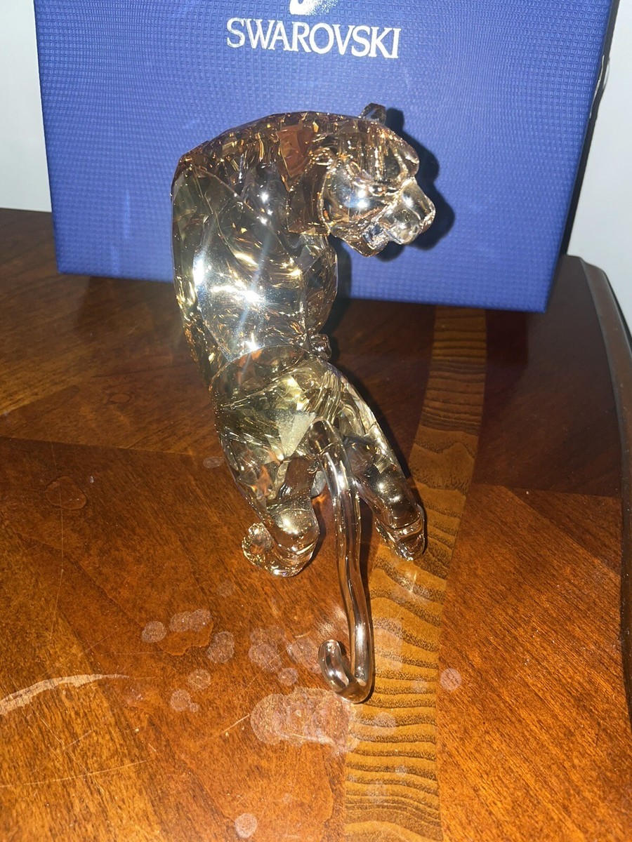 tigerさま❤️スワロフスキー Swarovski Tiger Chinese Zodiac Lucky Silver Shade Crystal m